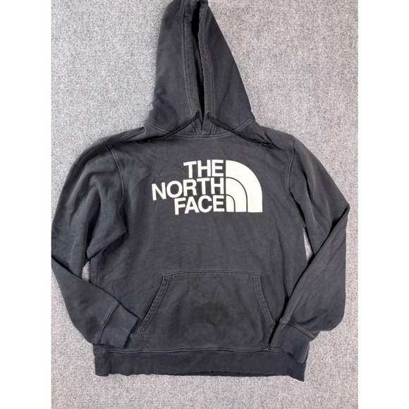 The North Face Other - The North Face Mens Hoodie Large Black Pullover Big Logo Fleece Sweatshirt L